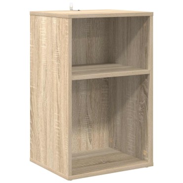 vidaXL Ντουλάπι δίσκων βινυλίου Sonoma Δρυς 38x33x61 εκ 1 τεμ.