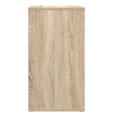 vidaXL Ντουλάπι δίσκων βινυλίου Sonoma Δρυς 38x33x61 εκ 1 τεμ.