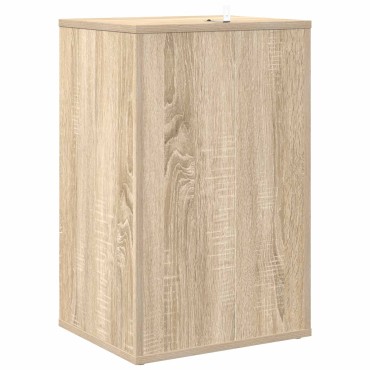 vidaXL Ντουλάπι δίσκων βινυλίου Sonoma Δρυς 38x33x61 εκ 1 τεμ.