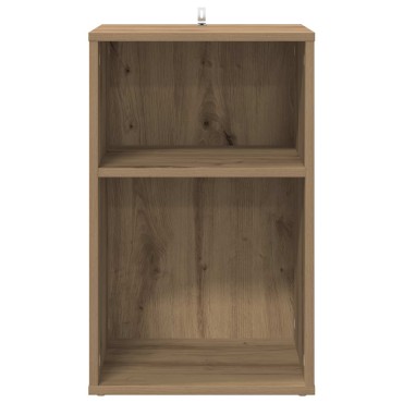 vidaXL Ντουλάπι δίσκων βινυλίου Artisan Δρυς 38x33x61 εκ 1 τεμ.