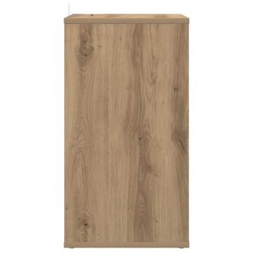 vidaXL Ντουλάπι δίσκων βινυλίου Artisan Δρυς 38x33x61 εκ 1 τεμ.