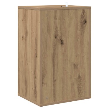 vidaXL Ντουλάπι δίσκων βινυλίου Artisan Δρυς 38x33x61 εκ 1 τεμ.