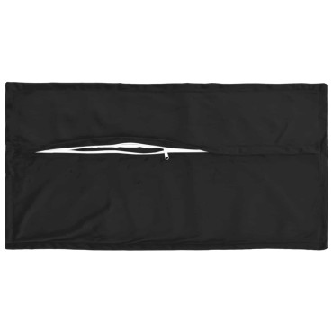 vidaXL Κάλυμμα Μαξιλαριού 2 pcs HOUTEN Μαύρο 40 x 80 cm Βελούδο