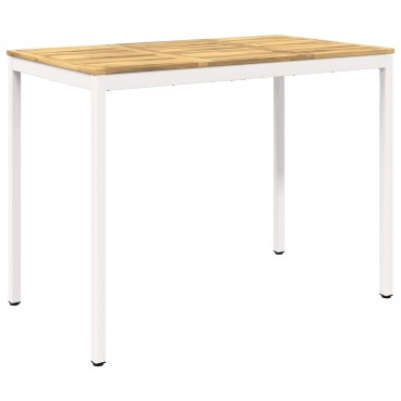 vidaXL Τραπέζι μπαρ κήπου NAARDEN Λευκό 141x80,5x105 εκ 1 τεμ.
