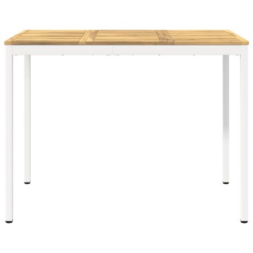vidaXL Τραπέζι μπαρ κήπου NAARDEN Λευκό 141x80,5x105 εκ 1 τεμ.