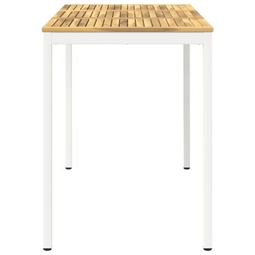 vidaXL Τραπέζι μπαρ κήπου NAARDEN Λευκό 141x80,5x105 εκ 1 τεμ.