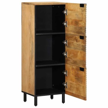 vidaXL Highboard καφέ 40x33x110cm μασίφ ξύλο Mango