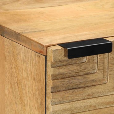 vidaXL Highboard καφέ 40x33x110cm μασίφ ξύλο Mango