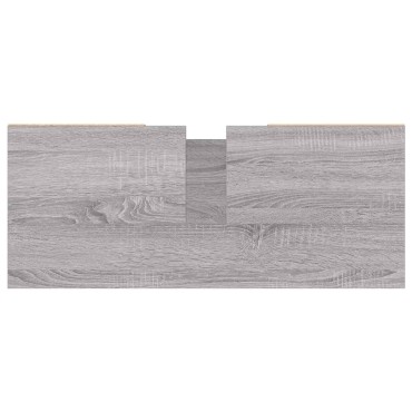 vidaXL Ντουλάπι Μπάνιου Γκρι Sonoma 80x33x60cm από Επεξεργ. Ξύλο 1 τεμ.