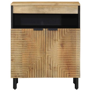 vidaXL Sideboard καφέ 60x33x75cm μασίφ ξύλο Mango