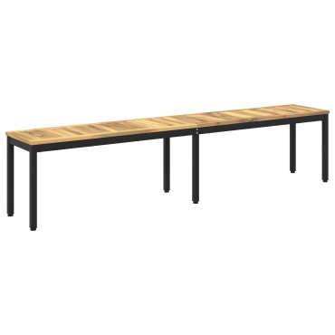vidaXL Παγκάκι κήπου 201x35x45cm Στερεό Ξύλο Ακακίας Ορθογώνιος 1 τεμ.