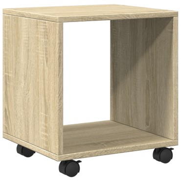 vidaXL Ντουλάπι Τροχήλατο Sonoma Δρυς 37x33x42,5cm Επεξ. Ξύλο 1 τεμ.