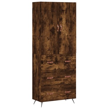 vidaXL Ντουλάπι Καπνιστή Δρυς 69,5x34x180cm από Επεξεργασμένο Ξύλο 1 τεμ.