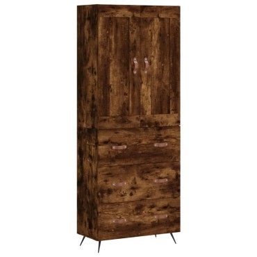 vidaXL Ντουλάπι Καπνιστή Δρυς 69,5x34x180cm από Επεξεργασμένο Ξύλο 1 τεμ.