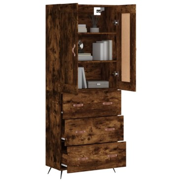 vidaXL Ντουλάπι Καπνιστή Δρυς 69,5x34x180cm από Επεξεργασμένο Ξύλο 1 τεμ.