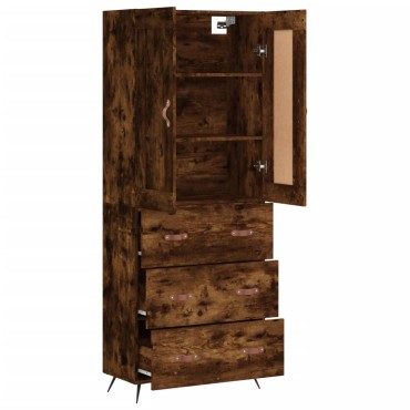 vidaXL Ντουλάπι Καπνιστή Δρυς 69,5x34x180cm από Επεξεργασμένο Ξύλο 1 τεμ.