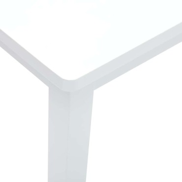 Πάγκος vidaXL Λευκό μασίφ ξύλο καουτσούκ 110x30x45cm