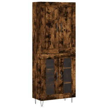 vidaXL Ντουλάπι Καπνιστή Δρυς 69,5x34x180cm από Επεξεργασμένο Ξύλο 1 τεμ.
