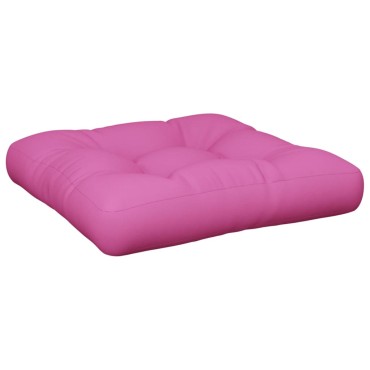 vidaXL Μαξιλάρι Παλέτας Ροζ 60x60x12cm Υφασμάτινο