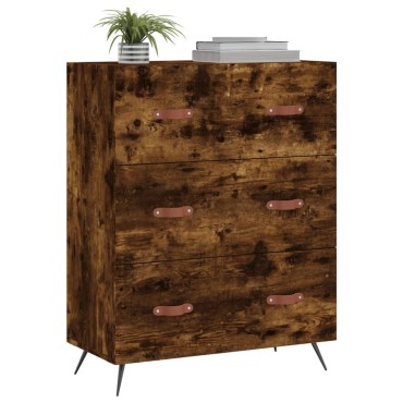 vidaXL Συρταριέρα Καπνιστή Δρυς 69,5x34x90cm από Επεξεργ. Ξύλο 1 τεμ.