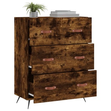 vidaXL Συρταριέρα Καπνιστή Δρυς 69,5x34x90cm από Επεξεργ. Ξύλο 1 τεμ.