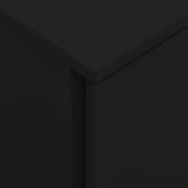vidaXL Αρχειοθήκη Φορητή Μαύρη 39x45x60cm Ατσάλινη 1 τεμ.