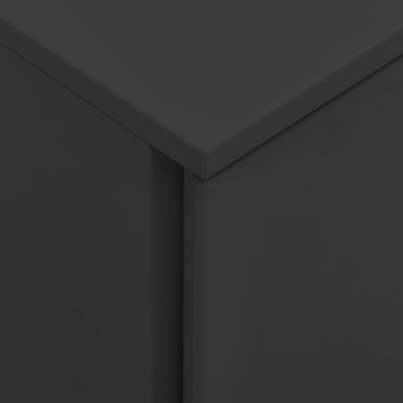 vidaXL Αρχειοθήκη Φορητή Ανθρακί 39x45x60cm Ατσάλινη 1 τεμ.