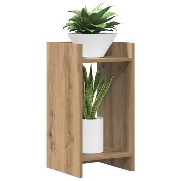 vidaXL Βάση φυτών Artisan Δρυς 30 x 30 x 60 cm Επεξεργασμένο Ξύλο