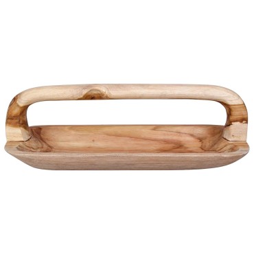 vidaXL Fruit Bowl JEPARA Teak Brown 61 x 21 x 21 cm