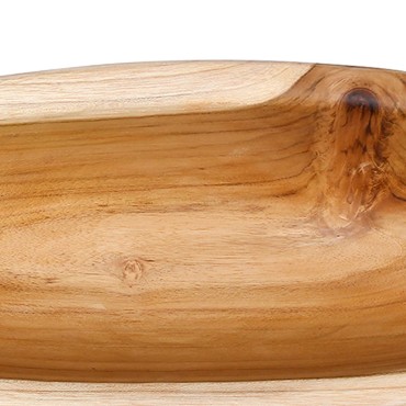 vidaXL Fruit Bowl JEPARA Teak Brown 46 x 16 x 11 cm