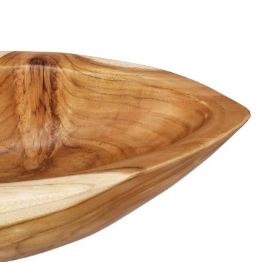 vidaXL Fruit Bowl JEPARA Teak Brown 46 x 16 x 11 cm
