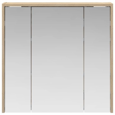 vidaXL Καθρέφτης Ντουλάπα Μπάνιου Δρύς Sonoma 63,5x16x62,5cm 1 τεμ.