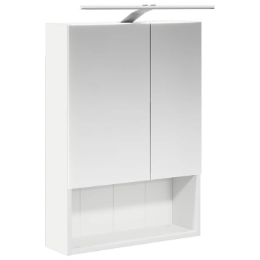 vidaXL Καθρέφτης Ντουλάπα Μπάνιου Λευκό 50x14,5x70 εκ 1 τεμ.