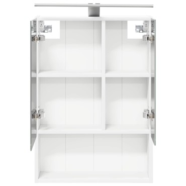 vidaXL Καθρέφτης Ντουλάπα Μπάνιου Λευκό 50x14,5x70 εκ 1 τεμ.