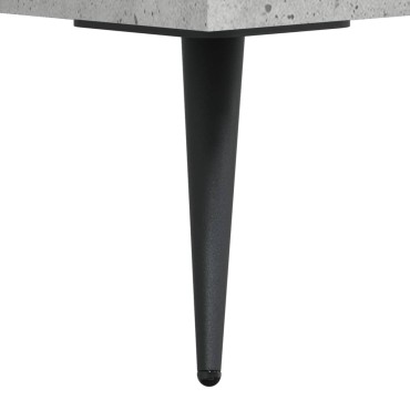 vidaXL Ντουλάπι Γκρι Σκυροδέματος 69,5x34x180cm Επεξεργασμένο Ξύλο 1 τεμ.