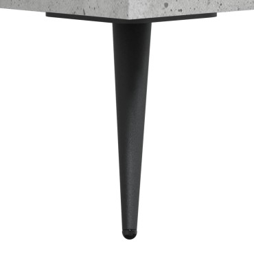 vidaXL Συρταριέρα Γκρι Σκυροδέματος 69,5x34x90cm Επεξεργ. Ξύλο 1 τεμ.