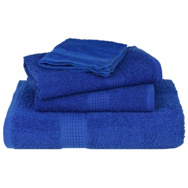 vidaXL Πετσέτες Σάουνας FROGN 4 τεμ. Μπλε 80x200 εκ. 360 γρ./μ²