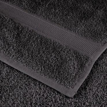 vidaXL Πετσέτες Μπάνιου Premium SOLUND 2 τεμ. Ανθρακί 70x140 εκ. 600 γρ./τ.μ.
