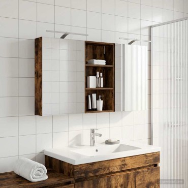 vidaXL Σετ Ντουλαπιών Μπάνιου 3 τεμ. 140x14,5x70 εκ