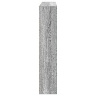 vidaXL Καθρέφτης Ντουλάπα Μπάνιου Γκρι Sonoma 100x14,5x70cm 1 τεμ.