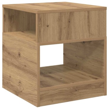 vidaXL End Table Artisan Oak 40,5x40x45cm Επεξεργασμένο Ξύλο