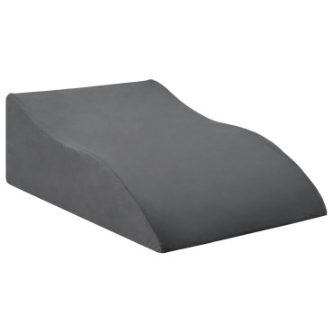 vidaXL Μαξιλάρι Ποδιών 68 x 41 x 21 εκ PU Αφρός Γκρι
