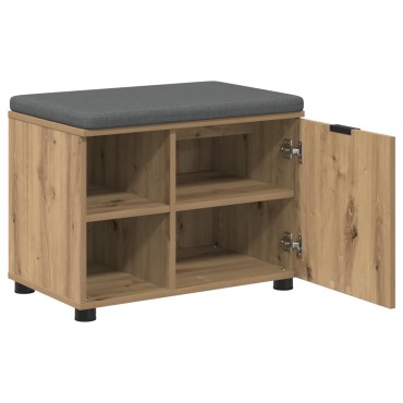 vidaXL Παγκάκι Χαλωρίου Τεχνίτικη Δρυς 60x38x46 εκ 1 τεμ.