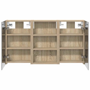 vidaXL Σετ Ντουλαπιών Μπάνιου 3 τεμ. 90x10,5x50 εκ