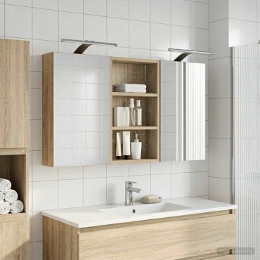 vidaXL Σετ Ντουλαπιών Μπάνιου 3 τεμ. 90x10,5x50 εκ