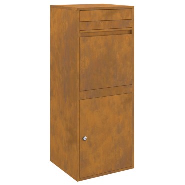 vidaXL Θυρίδα Πακέτων με αποθήκευση με πόρτα Σκ rusty 41 x 38 x 103 εκ