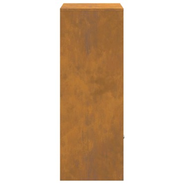 vidaXL Θυρίδα Πακέτων με αποθήκευση με πόρτα Σκ rusty 41 x 38 x 103 εκ