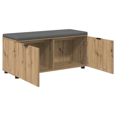 vidaXL Παγκάκι Χαλωρίου Τεχνίτικη Δρυς 100x38x46 εκ 1 τεμ.