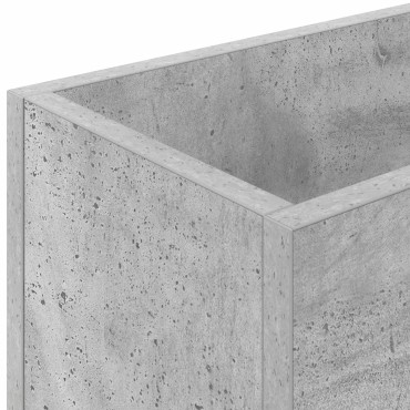 vidaXL Σχέδιο & βάση αποθήκευσης Σκυρόδεμα Γκρι 40 x 20 x 55,5 εκ