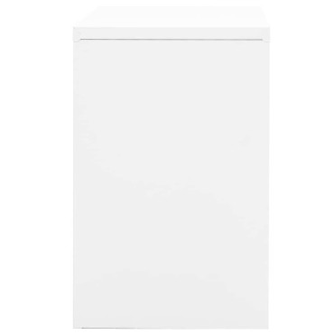 vidaXL Αρχειοθήκη Λευκή 90x46x72,5cm από Ατσάλι 1 τεμ.